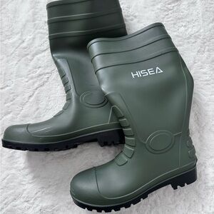 HISEA Men's Green Waterproof Boots